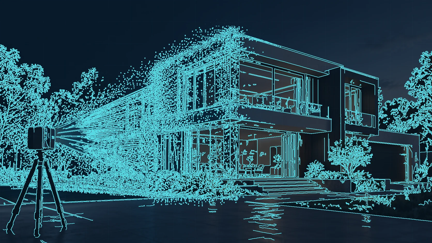 Illustrative BIM model of the sample house
